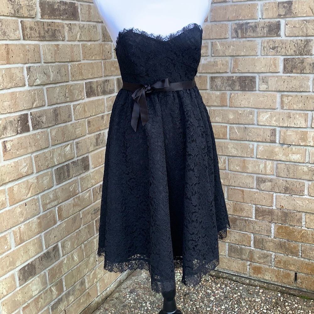 To the max black lace cocktail dress size 0